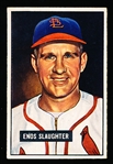 1951 Bowman Baseball- #58 Enos Slaughter, Cardinals
