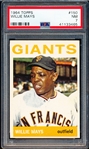 1964 Topps Baseball- #150 Willie Mays, Giants- PSA NM 7