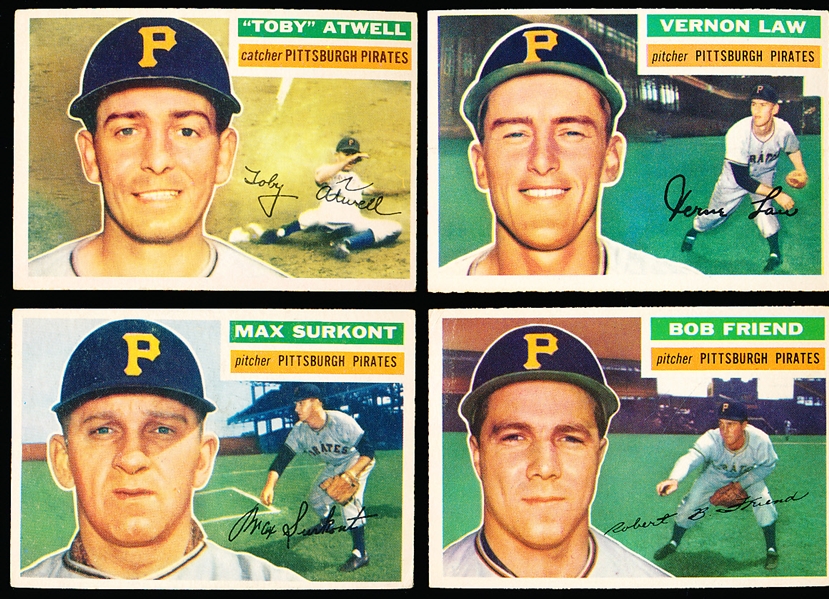 1956 Topps Baseball- 4 Diff Pitt Pirates