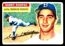 1956 Topps Baseball- #79 Sandy Koufax, Dodgers- White Back