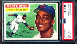 1956 Topps Baseball- #194 Monte Irvin, Cubs- PSA Ex-Mt 6 