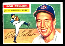 1956 Topps Baseball- #200 Bob Feller, Cleveland