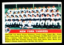 1956 Topps Baseball- #251 New York Yankees Team