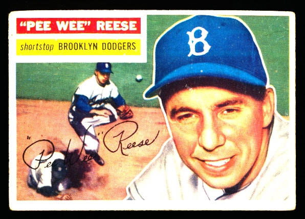 1956 Topps Baseball- #260 Pee Wee Reese, Dodgers