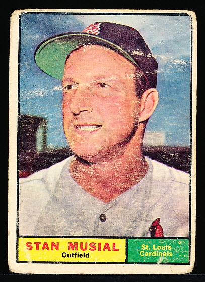 1961 Topps Bb- #290 Stan Musial, Cardinals