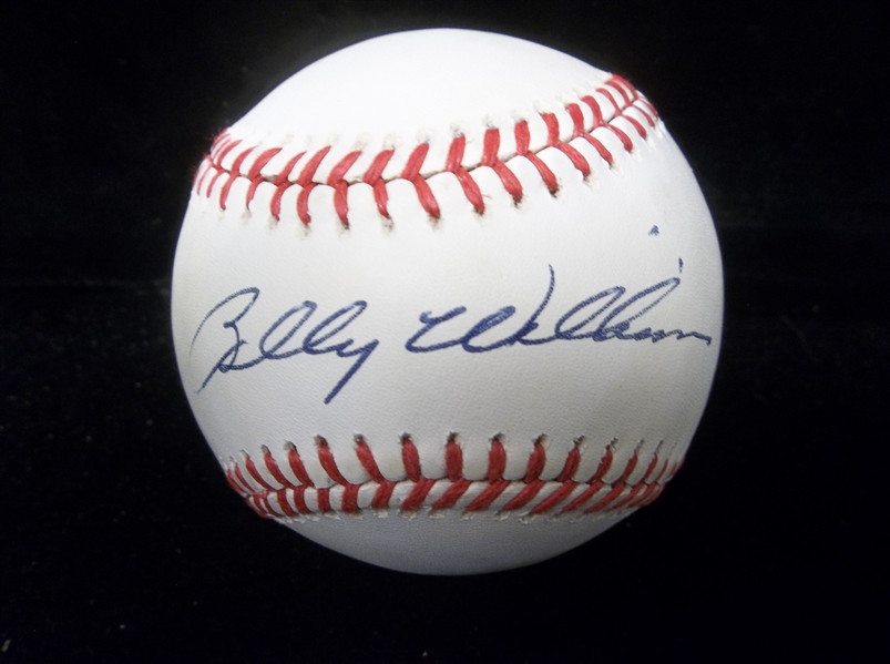 Autographed Billy Williams Official NL MLB Baseball