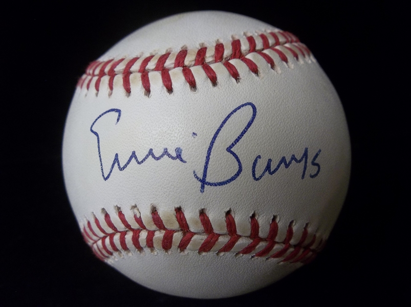 Autographed Ernie Banks Official NL MLB Baseball