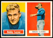 1957 Topps Football- #32 Bobby Layne, Lions