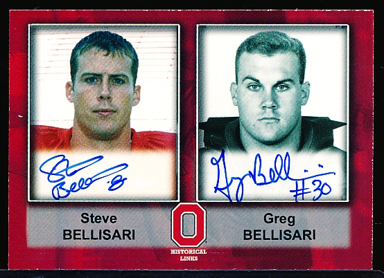 2006 TK Legacy Ohio State College Ftbl. “Historical Links” #HL23 Steve Bellisari/ Greg Bellisari