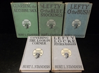 1914-17 Burt Standish Authored Juvenile Bsbl. “Big League Series” Books- 5 Diff.