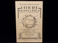 May 24, 1939 Jackson Senators @ Selma Cloverleafs MiLB Score Card