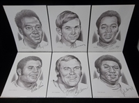 1975 Charles Linnett Milwaukee Brewers 8-½” x 11” B/W Portraits