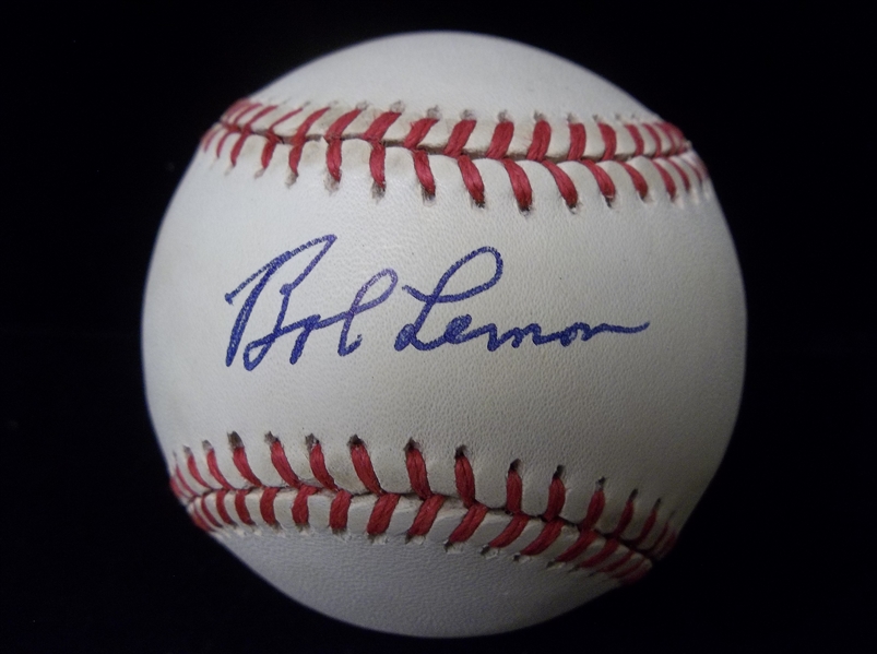 Autographed Bob Lemon Official AL MLB Baseball