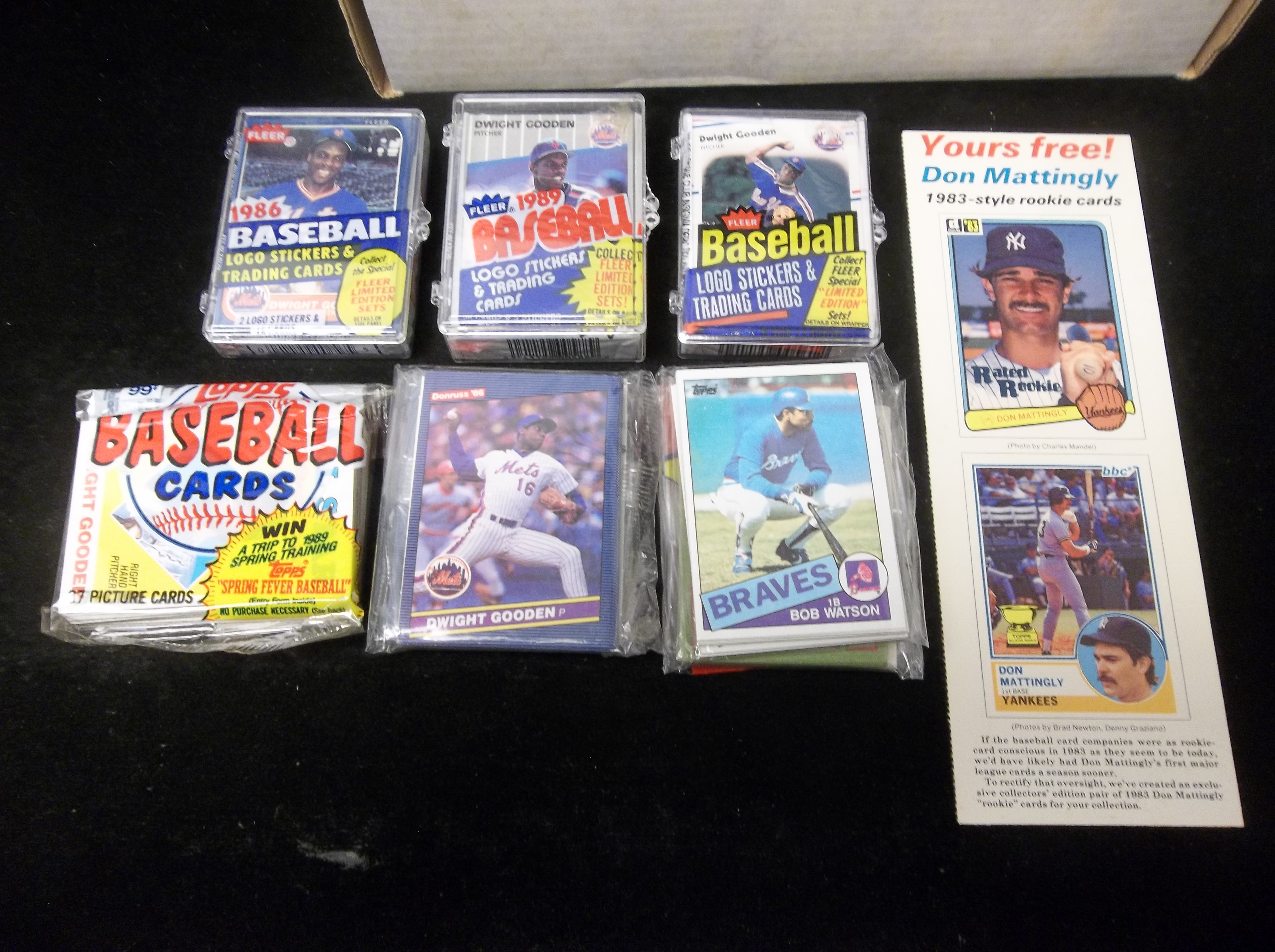 Lot Detail Small Baseball Unopened Pack Lot 6 Packs