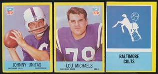 1967 Philly Fb-Baltimore Colts Team Set of 12- #13-24