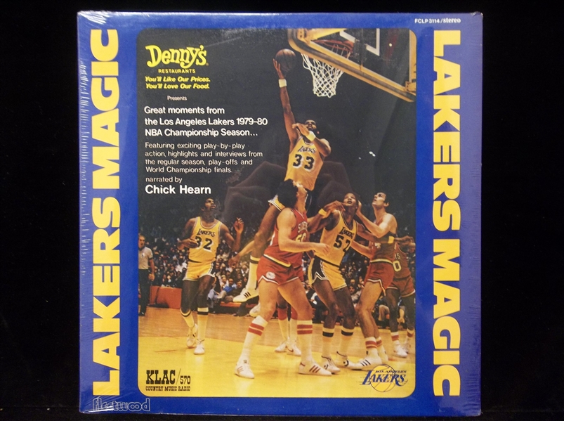 1980 Denny’s/ Fleetwood Recording NBA Lakers Magic 33-1/3” RPM Record