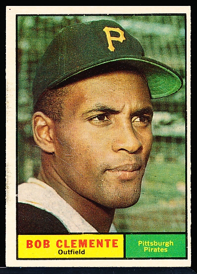 1961 Topps Bb- #388 Clemente, Pirates