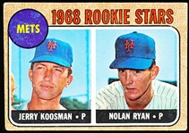 1968 Topps Baseball- #177 Nolan Ryan Rookie