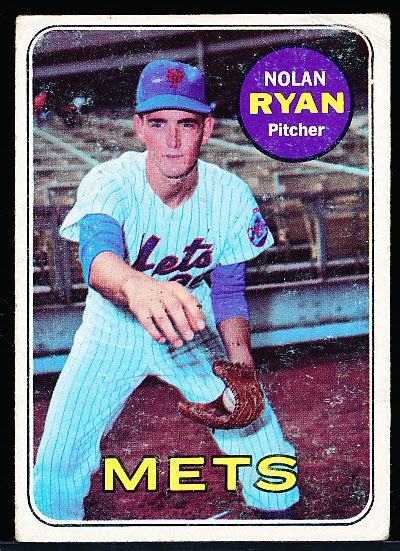 1969 Topps Baseball- #533 Nolan Ryan, Mets