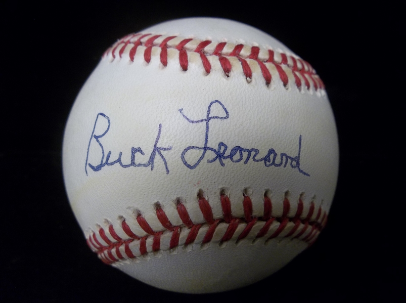 Autographed Buck Leonard Official NL MLB Baseball- PSA Certified