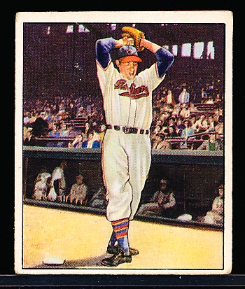 1950 Bowman Bb- #6 Bob Feller, Cleveland- Low Series Card