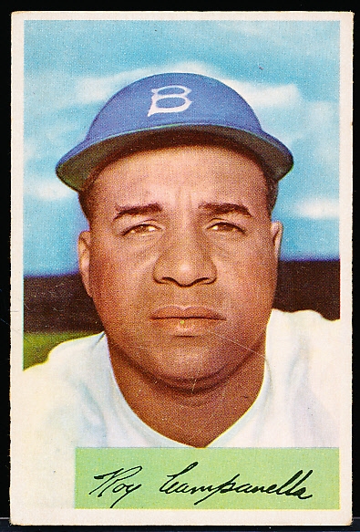 1954 Bowman Baseball- #90 Roy Campanella, Dodgers
