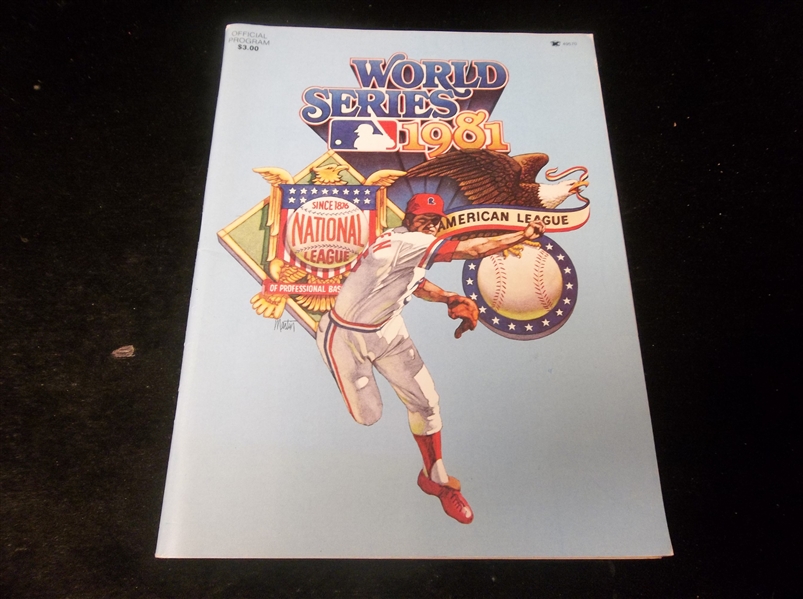 1981 World Series Program- Unscored- L.A. Dodgers vs. N.Y. Yankees