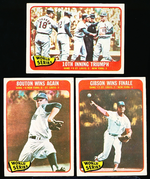 Lot Detail - 1965 Topps Baseball- 7 Diff World Series