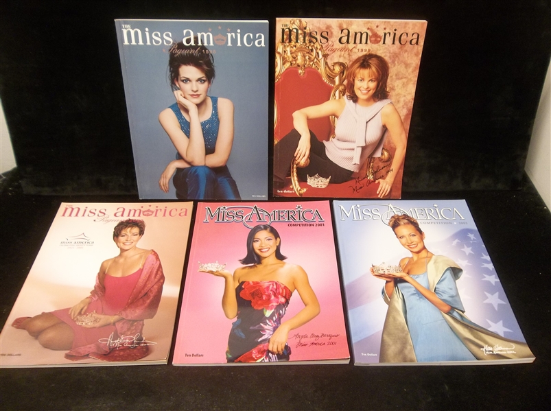 1998 thru 2002 The Miss America Pageant Programs- 5 Diff.