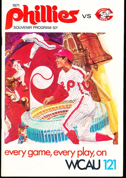 1971 Cincinnati Reds @ Philadelphia Phillies Program