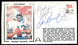 Autographed December 18, 1984 Gateway Postal Cachet NFL- Dan Marino Passing Records- Also Autographed by Mark Clayton!