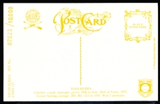 Autographed 1981 Perez-Steele BB HOF Postcard #127 Yogi Berra