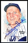 Autographed 1981 Perez-Steele BB HOF Postcard #144 Whitey Ford