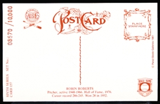 Autographed 1981 Perez-Steele BB HOF Postcard #157 Robin Roberts