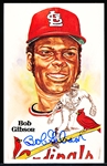 Autographed 1981 Perez-Steele BB HOF Postcard #175 Bob Gibson