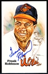 Autographed 1983 Perez-Steele BB HOF Postcard #180 Frank Robinson