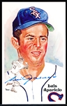 Autographed 1985 Perez-Steele BB HOF Postcard #185 Luis Aparicio