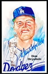 Autographed 1985 Perez-Steele BB HOF Postcard #186 Don Drysdale