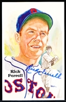 Autographed 1985 Perez-Steele BB HOF Postcard #187 Rick Ferrell