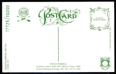 Autographed 1985 Perez-Steele BB HOF Postcard #187 Rick Ferrell