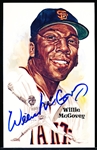 Autographed 1987 Perez-Steele BB HOF Postcard #196 Willie McCovey
