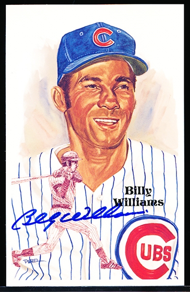 Autographed 1987 Perez-Steele BB HOF Postcard #199 Billy Williams
