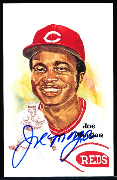 Autographed 1991 Perez-Steele BB HOF Postcard #205 Joe Morgan