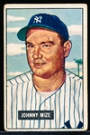 1951 Bowman Bb- #50 Johnny Mize, Yankees