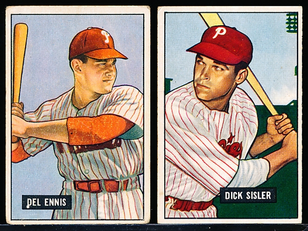 1951 Bowman Bb-2 Diff Phillies