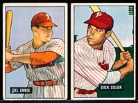 1951 Bowman Bb-2 Diff Phillies