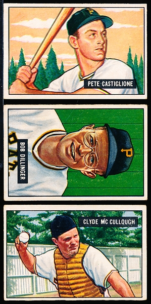 1951 Bowman Bb- 3 Diff Pitt. Pirates