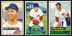 1951 Bowman Bb- 5 Diff Cinc Reds