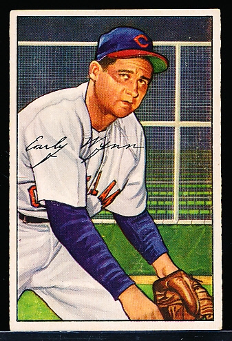1952 Bowman Bb- #142 Early Wynn, Cleveland