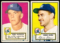1952 Topps Baseball-2 Diff NY Yankees